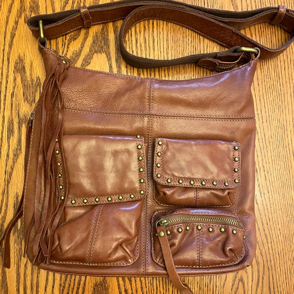 Vintage Leather Lucky Brand Crossbody bag